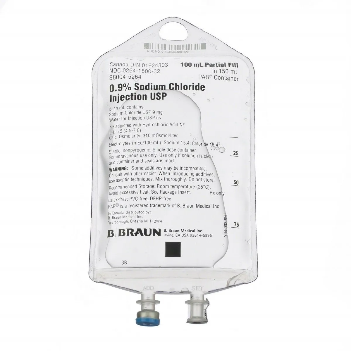 0.9% Sodium Chloride Subcutaneous Fluids, USP | 100mL