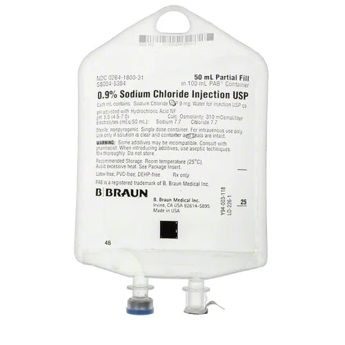0.9% Sodium Chloride Subcutaneous Fluids, USP | 50mL