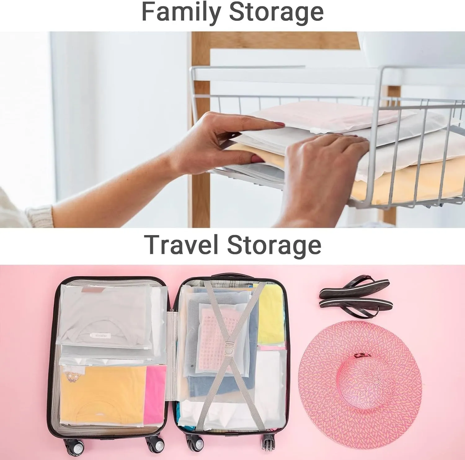 100Pcs Frosted Zipper Bags for Clothes, 10x8 inch Thick Frosted Plastic Packaging Bags with Vent Holes, Resealable with Slider Closure for Swimsuit T Shirt Packaging, 3 Mil