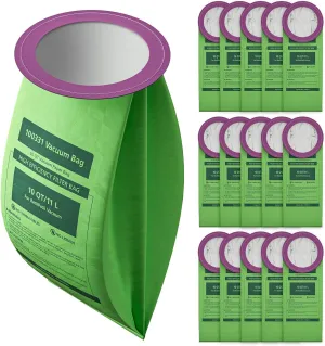 16 Pack 100331 Vacuum Bags Replacement Compatible with ProTeam 10 QT Backpack Vacuum Cleaner, for Coachvac, Super Coachvac, Megavac, Upgraded Vacuum Filters with Open Circular Collar
