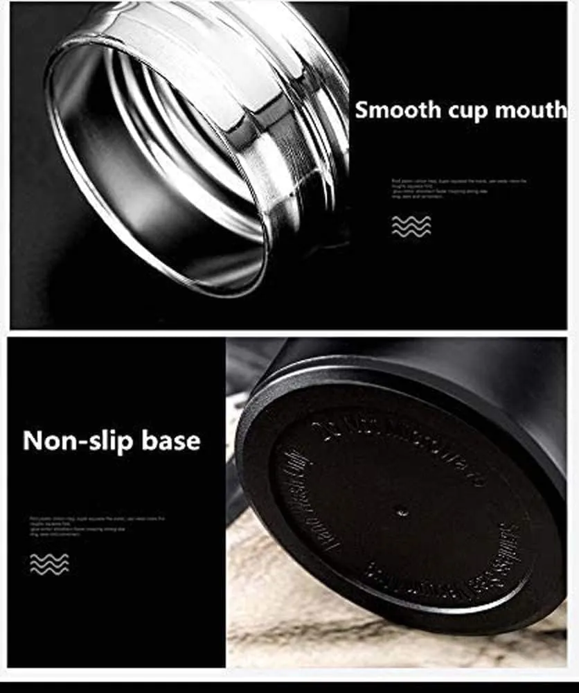 17 oz Car Logo Black Frosted Travel Mugs & Tumblers Vacuum Insulated Stainless Steel Thermal Bottle Fashion Business Thermal Cup for Hot or Cold Drink Coffee Or Tea (fit alfa)