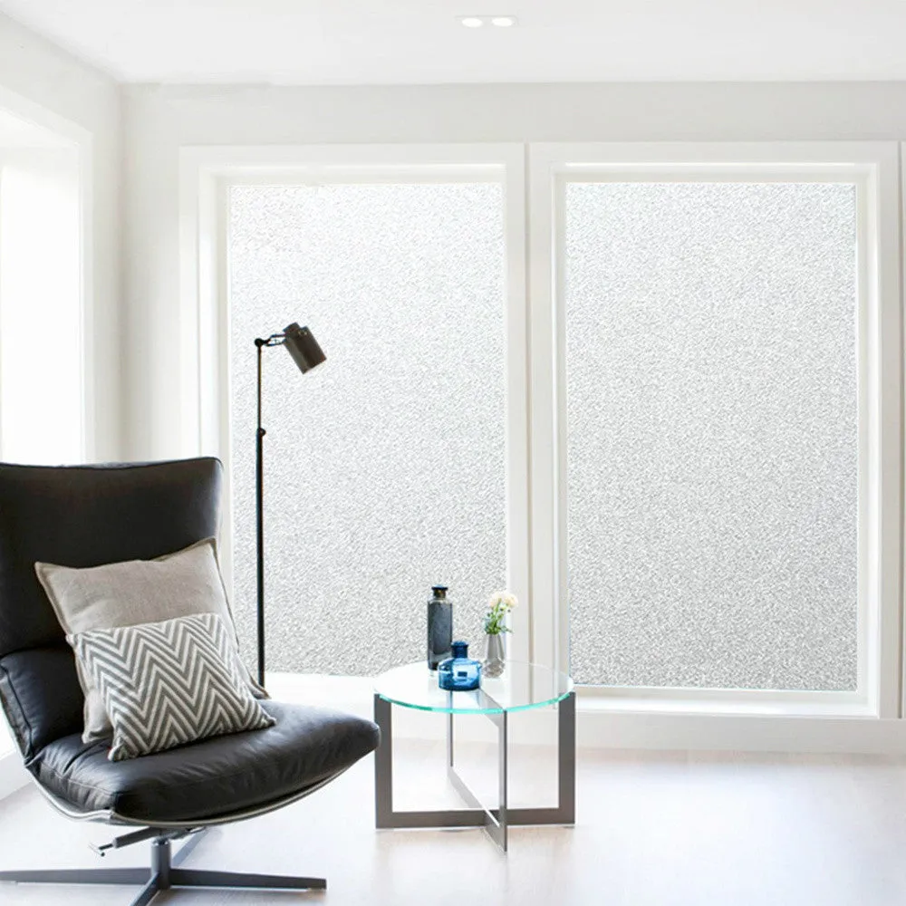 200CM*45/60/90 Frosted Window Film No Glue Self Adhesive Vinyl Static Cling Privacy Glass Door Sticker Bathroom For Home Decor