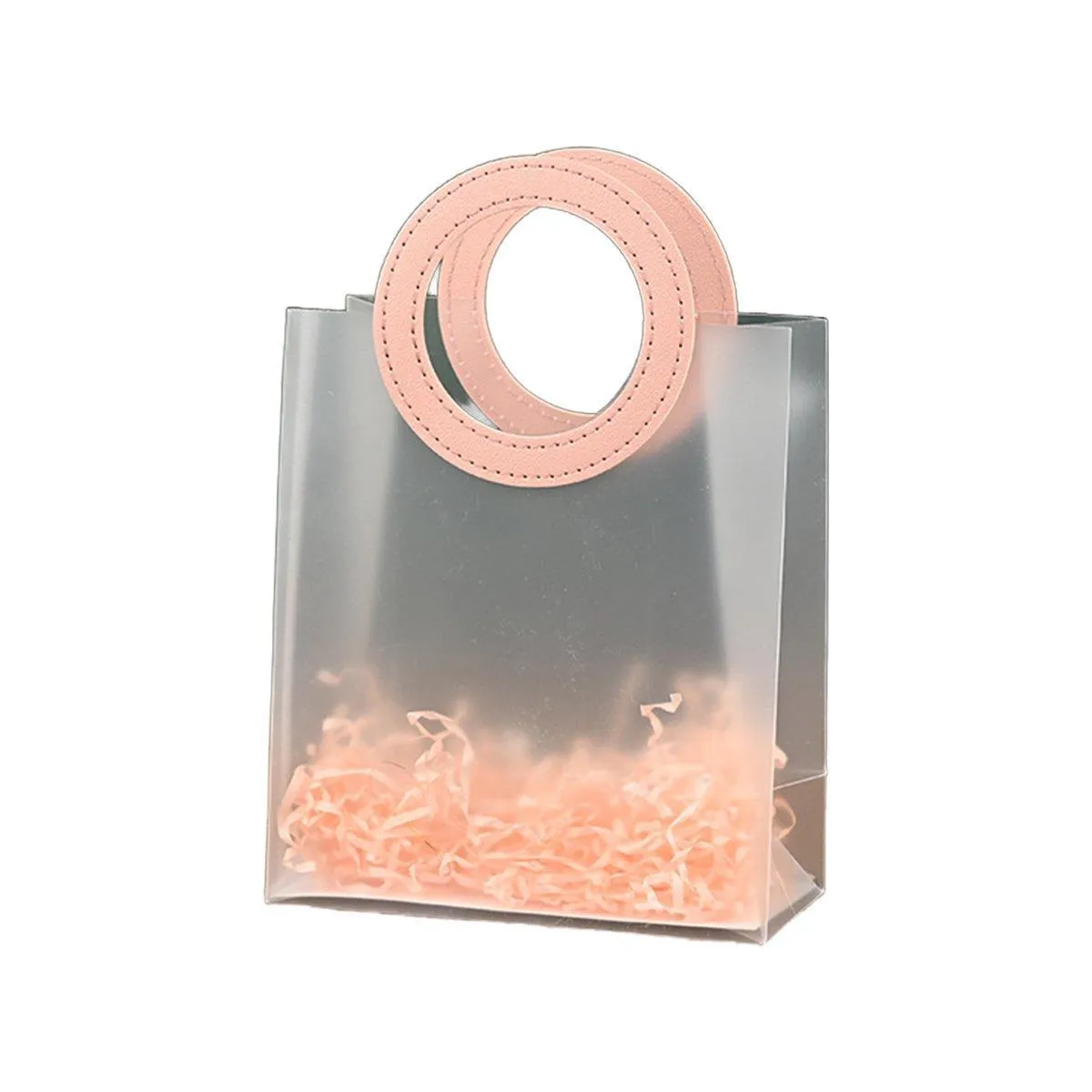 20PCS PP Frosted Gift Bags Plastic Transparent Wedding Tote Birthday Packaging