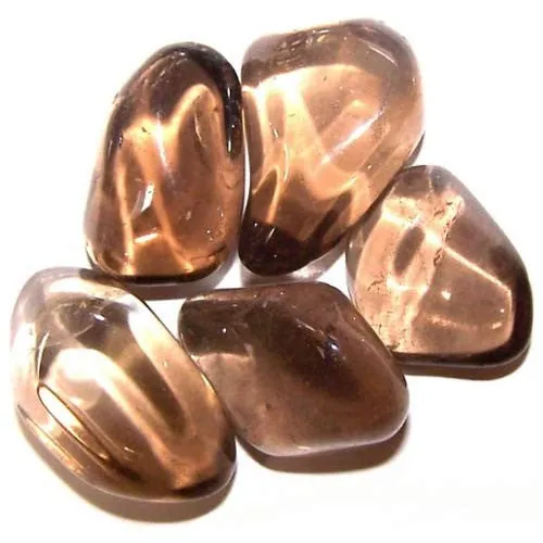 24x L Tumble Stones - Smoky Quartz