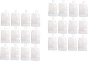 2sets Small Bag for Toiletries Leakproof Shampoo Pouch Portable Travel Bottles Clear Volume Indicator 12pcs*2