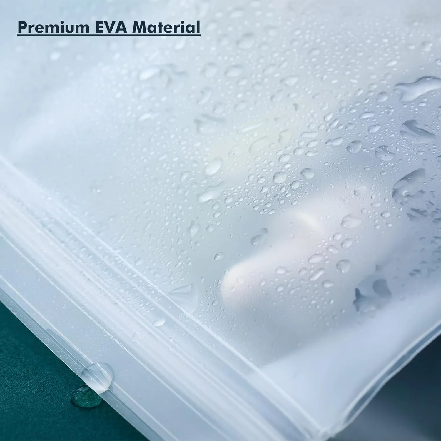 30 Pack Mini Clear Makeup Bag Organizer Cosmetic Zipper Pouch TSA Approved Small Travel Pouches for Toiletries Transparent EVA Reusable Waterproof Plastic Clear Gift Bags Bulk, Frosted, 8” x 6” x 2”