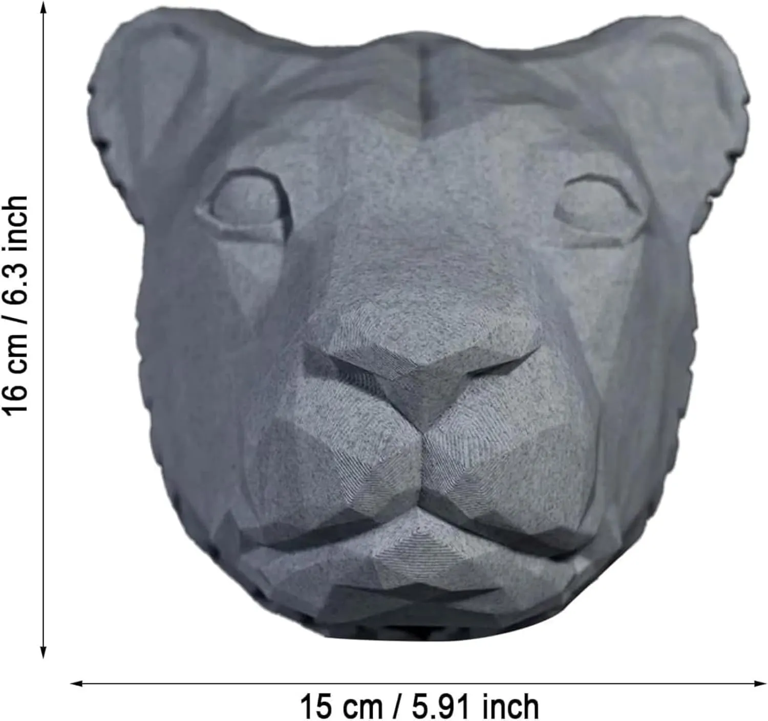 3D Animal LED Wall Lamp, Creative Resin Carving, Atmosphere Rendering for Study, Bedroom, Dining Room, Stairway, Hallway, Bar (Lion)