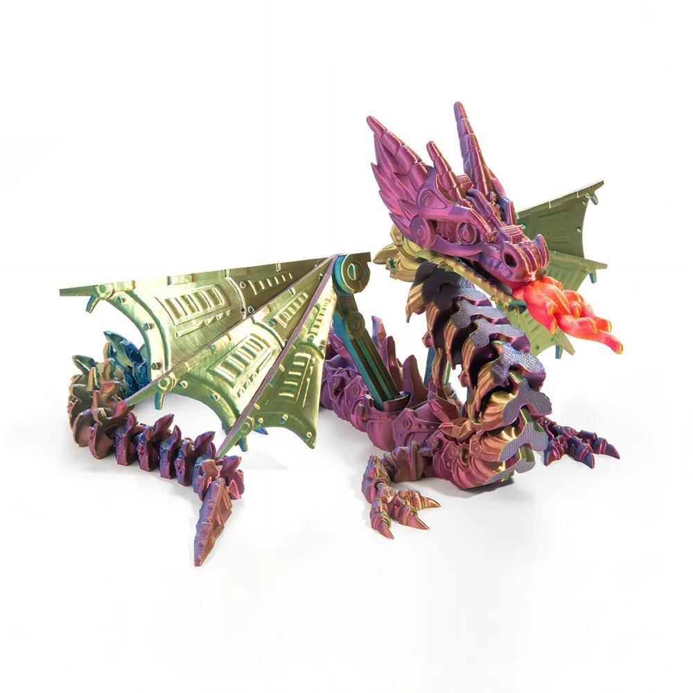 3D Laser Printed Mechanical Spitfire Dragon 27cm
