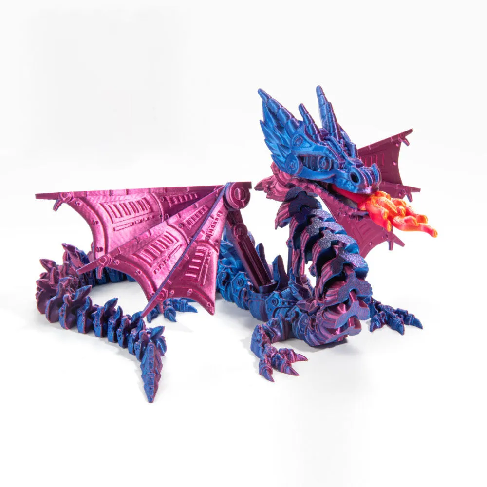 3D Laser Printed Mechanical Spitfire Dragon 27cm