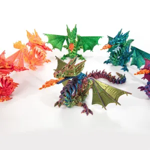 3D Laser Printed Mechanical Spitfire Dragon 27cm