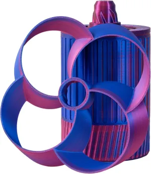 3D Printed Planetary Gear Aircraft, Flying Toys, Suitable for Autism ADHD, 3D Printed Gifts DIY Creative Decorations Flying Toys Home Happy Christmas. (Red and Blue)