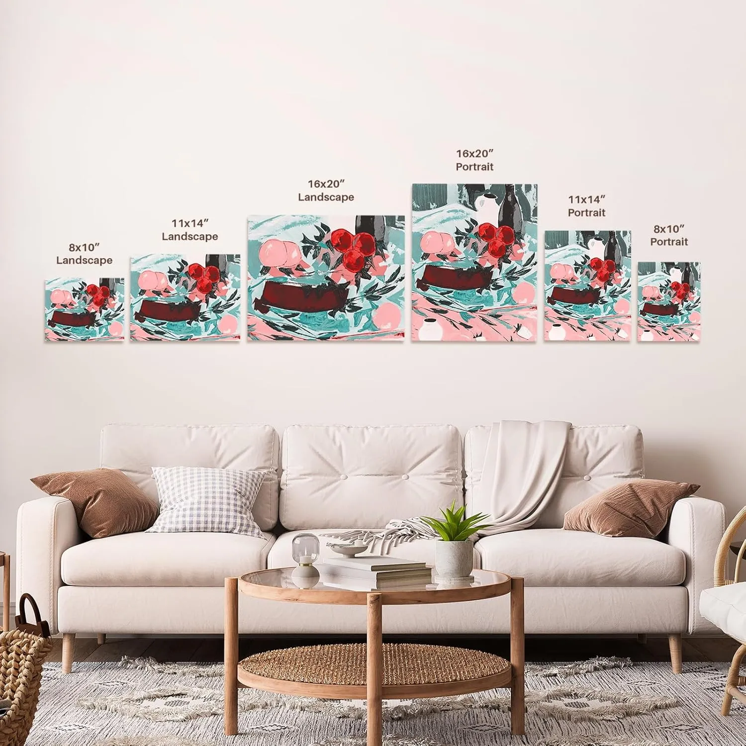 3dRose, Pretty Image Of Watercolor Yellow Poppy Field, Museum Grade Canvas Wrap 14x11