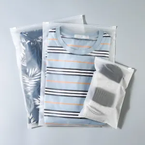 4 Mil 14''x18'' Heavy Duty Frosted Slider Zip Plastic Packaging Bags, Reclosable Zipper Poly Storage Bags for Pants, Coats, Curtains etc, With Vent Hole (50 Pack)