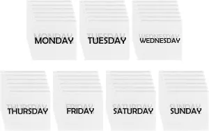 42pcs Days of Week Packing Cubes Travel Luggage Organizer Bags Luggage Packing Cubes for Suitcase Plastic Zipper Bags for Travel Plastic Organizer Bags with Zipper for Travel Days of the Week