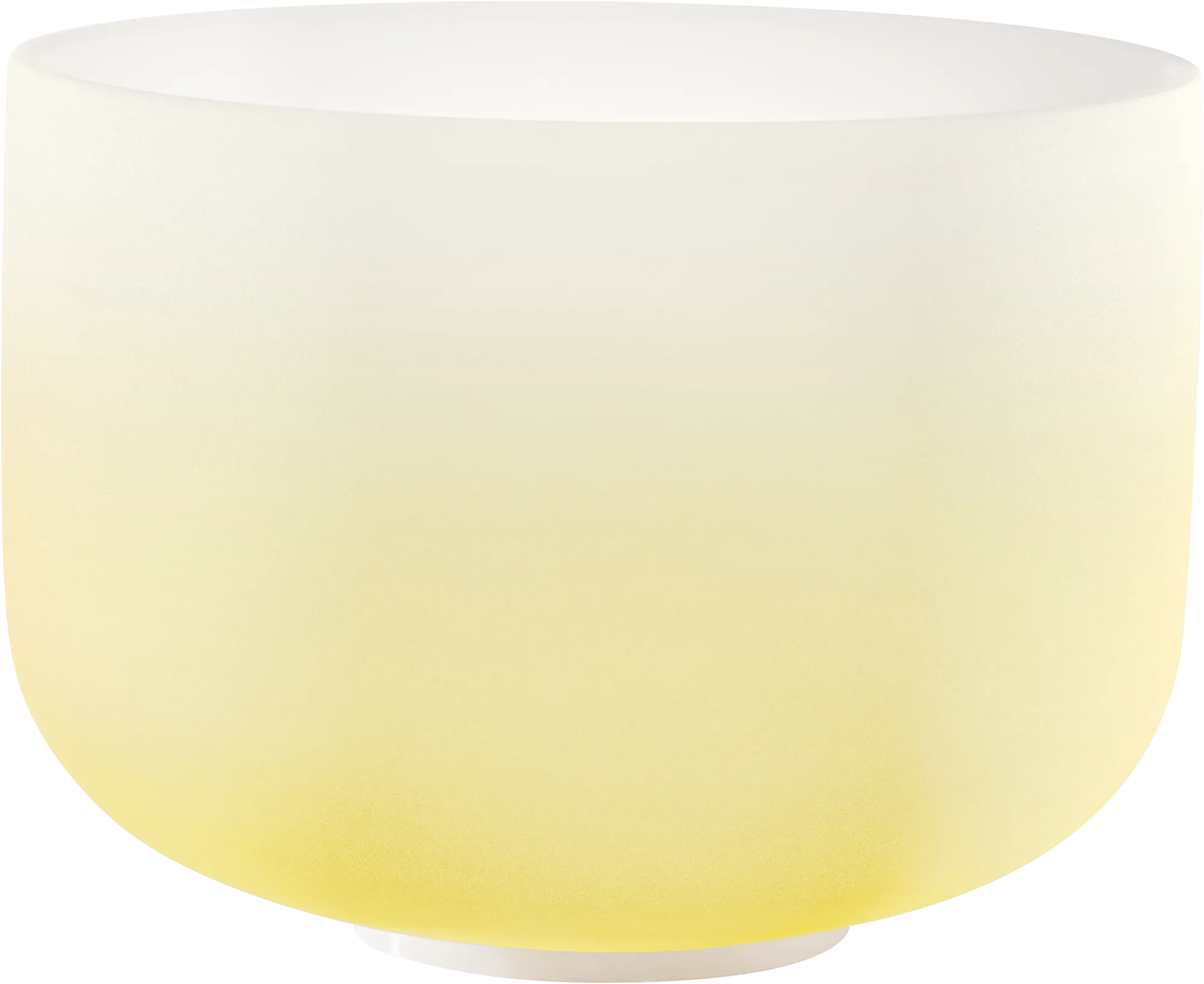 440 Hz 12" Solar Chakra Crystal Singing Bowl Note E4 Yellow Color