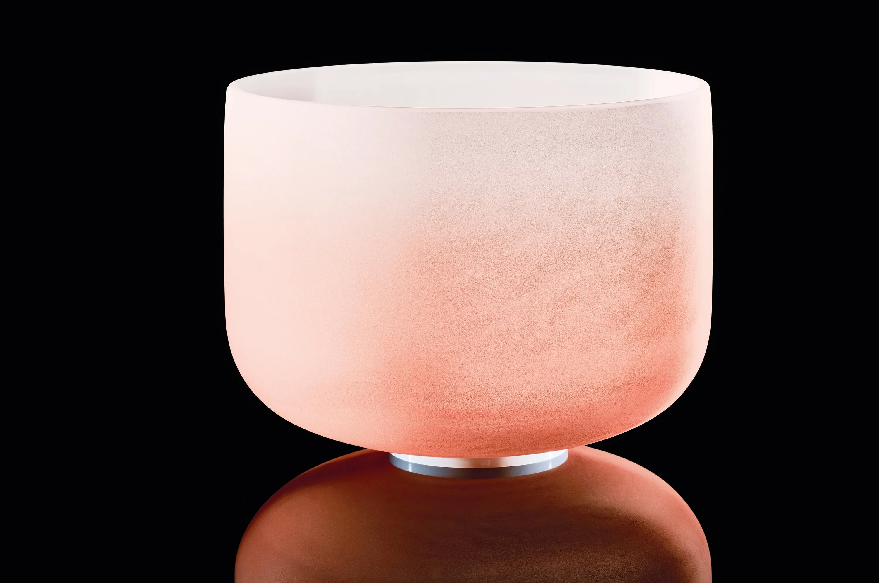 440 Hz 13" Sacral Chakra Crystal Singing Bowl Note D4 Orange Color