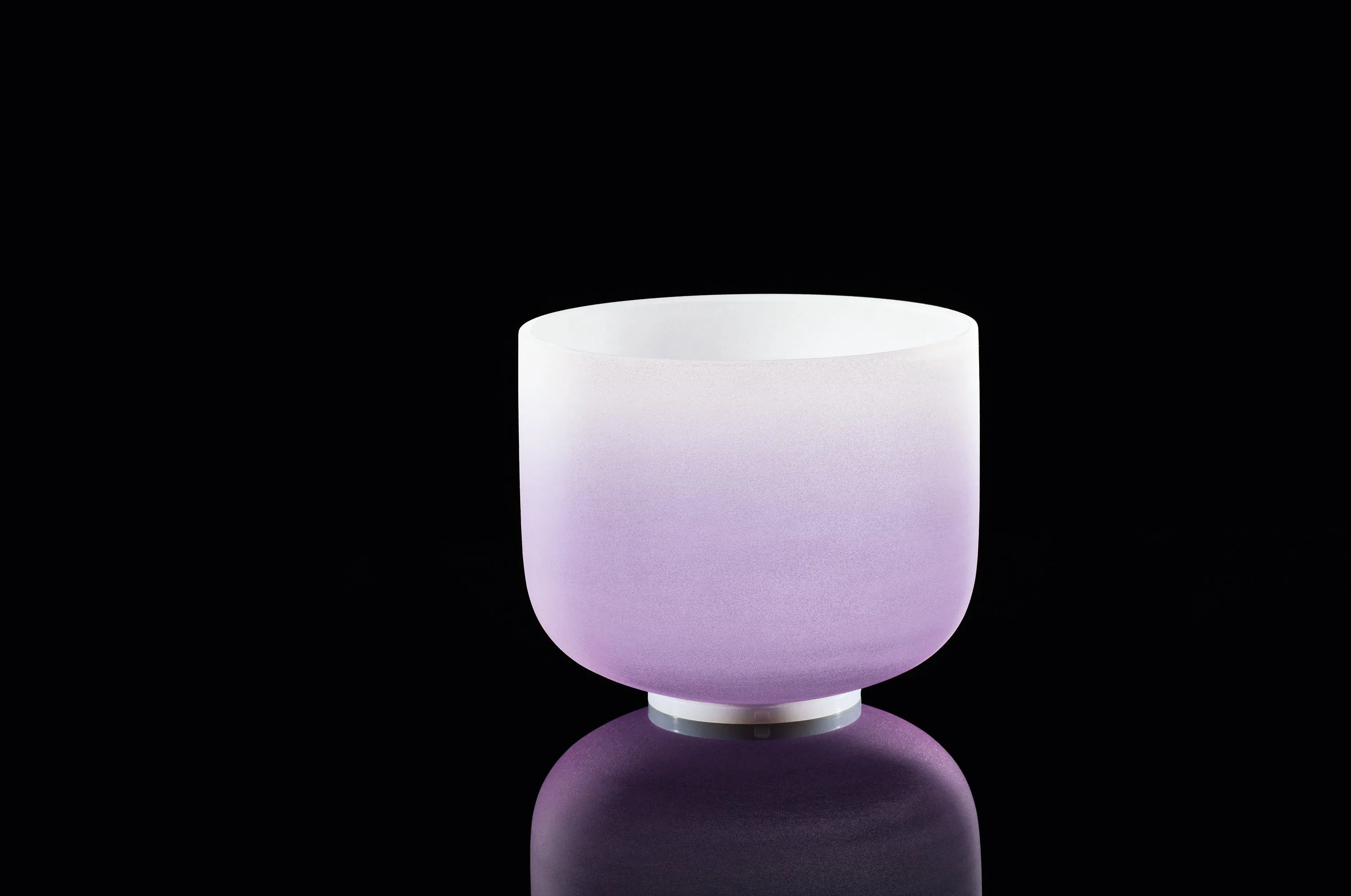 440 Hz 8" Crown Chakra Crystal Singing Bowl Note B4 Purple Color