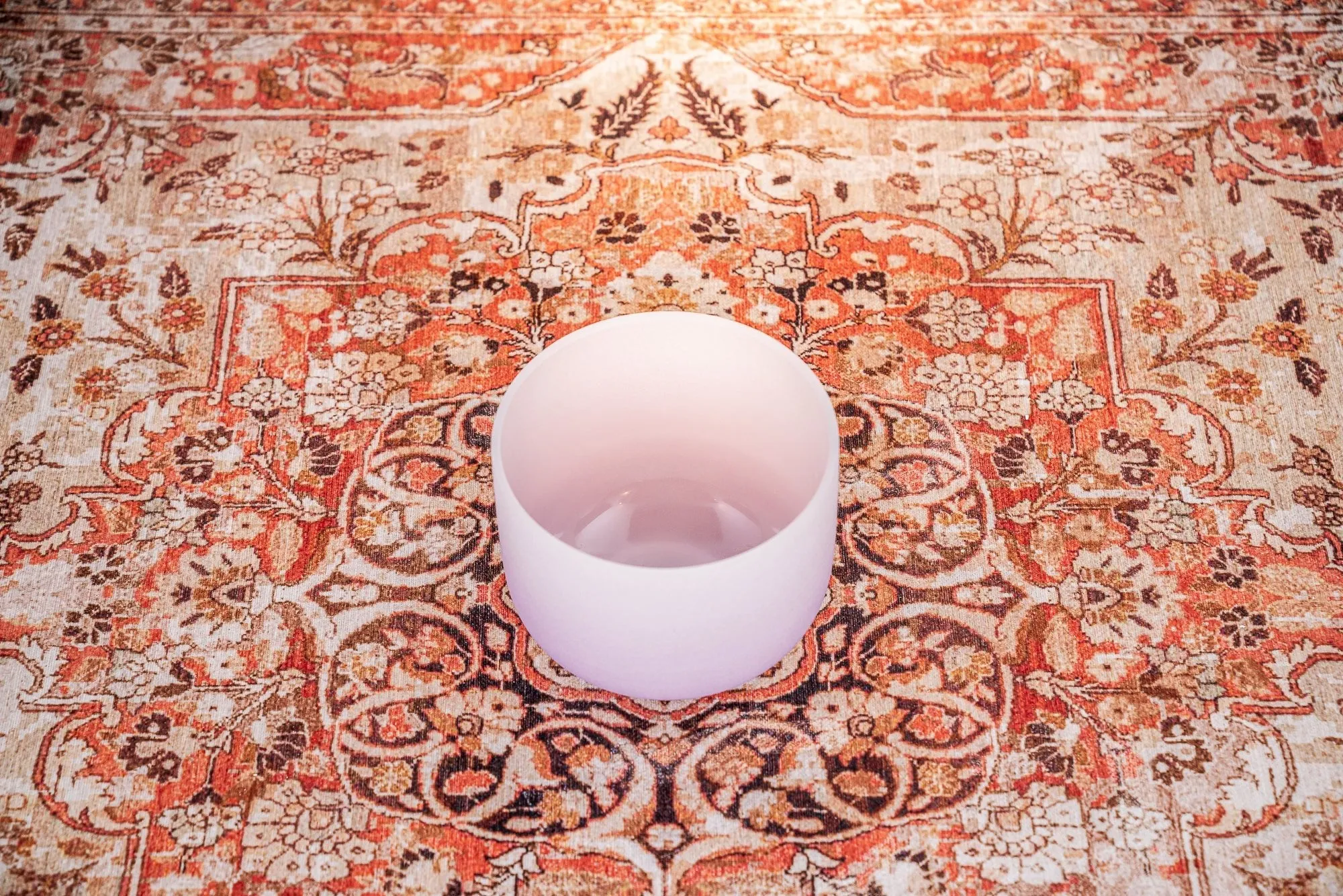440 Hz 8" Crown Chakra Crystal Singing Bowl Note B4 Purple Color