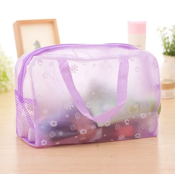 5 Colors Swimming Bags Sports Travel Bathing Storage Bag Women Transparent Organizer PVC Phone Pocket