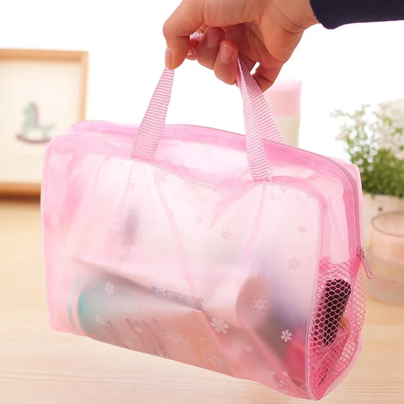 5 Colors Swimming Bags Sports Travel Bathing Storage Bag Women Transparent Organizer PVC Phone Pocket