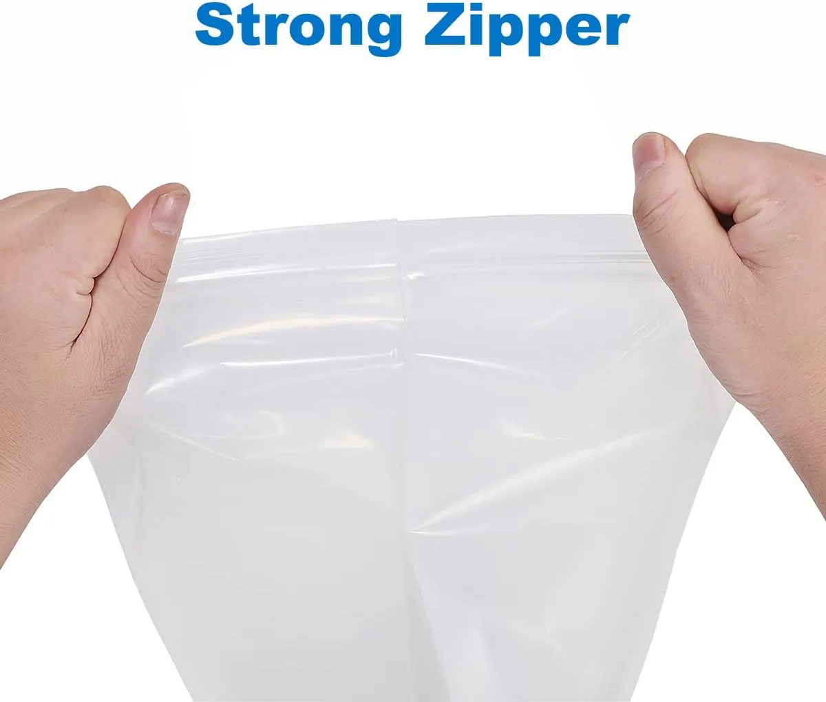 50 PCS 10" x 13" Clear Thick 4 Mil Zip Poly Lock Plastic Bags Reclosable Zip Seal Bags Heavy-Duty Seed Food Storage Zipper Bag