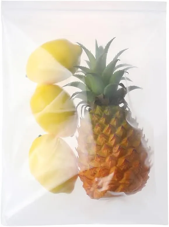 50 PCS 10" x 13" Clear Thick 4 Mil Zip Poly Lock Plastic Bags Reclosable Zip Seal Bags Heavy-Duty Seed Food Storage Zipper Bag