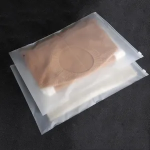 50 PCS Clothing Packaging Bags for Travel and Storage Clear and Frosted Resealable Bags Zipper Luggage Organiser Pouch Space Saver Storage for Trip 25x35cm,30x40cm(25 pcs per size)
