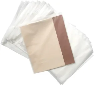 50Pcs Clear Bags Resealable Bags Waterproof Plastic Zipper Bags Clothing Packaging Bags Luggage Organiser Pouch Space Saver Storagefor Clothes Trip 11"x15"