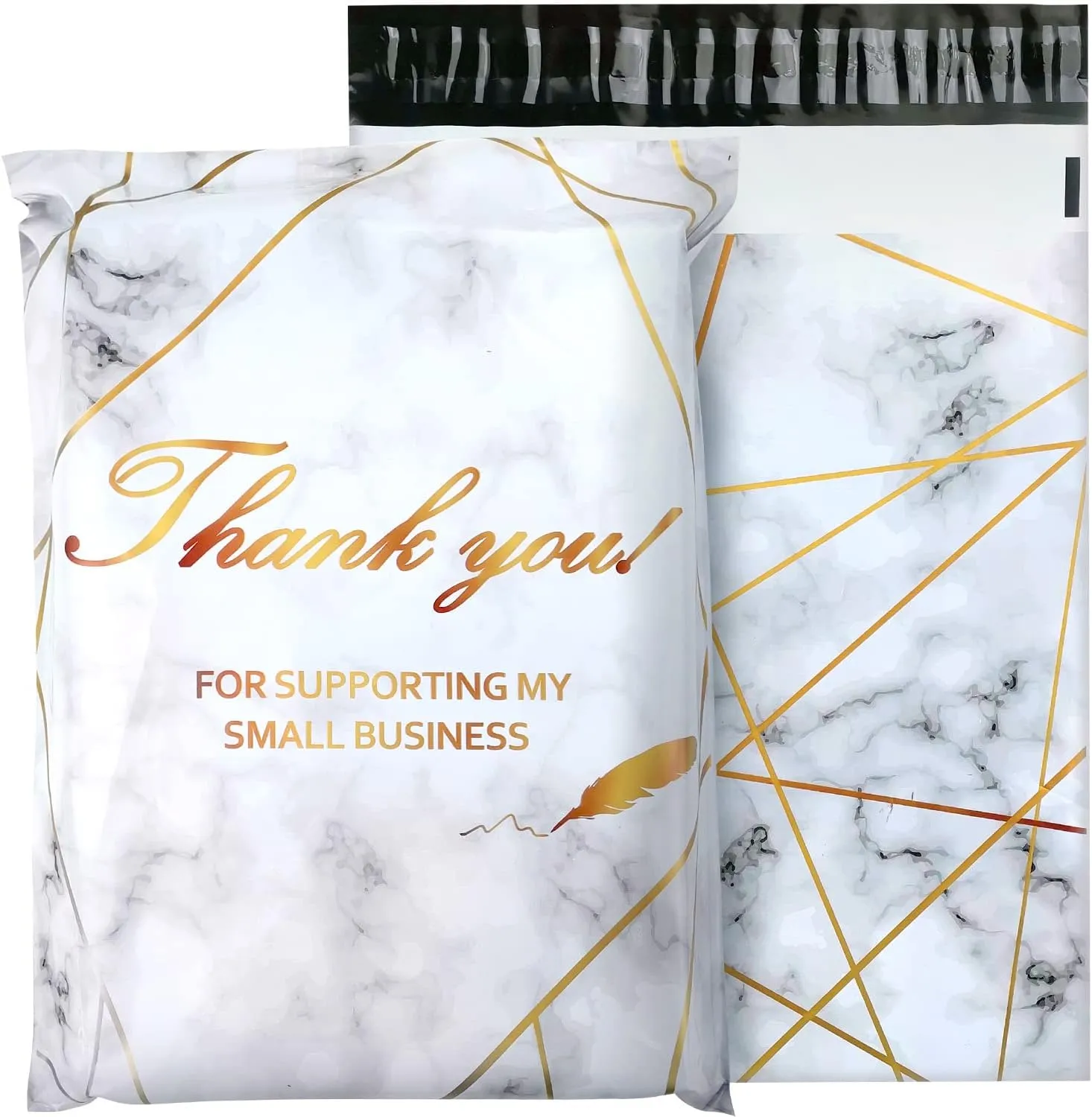 50Pcs Large Poly Mailers 14.5 x 19, Cute Shipping Bags for Small Business Clothing Mailers Poly Bags Thank You Poly Mailer Plastic Mailing Bags, Big Polymailers Package Bags