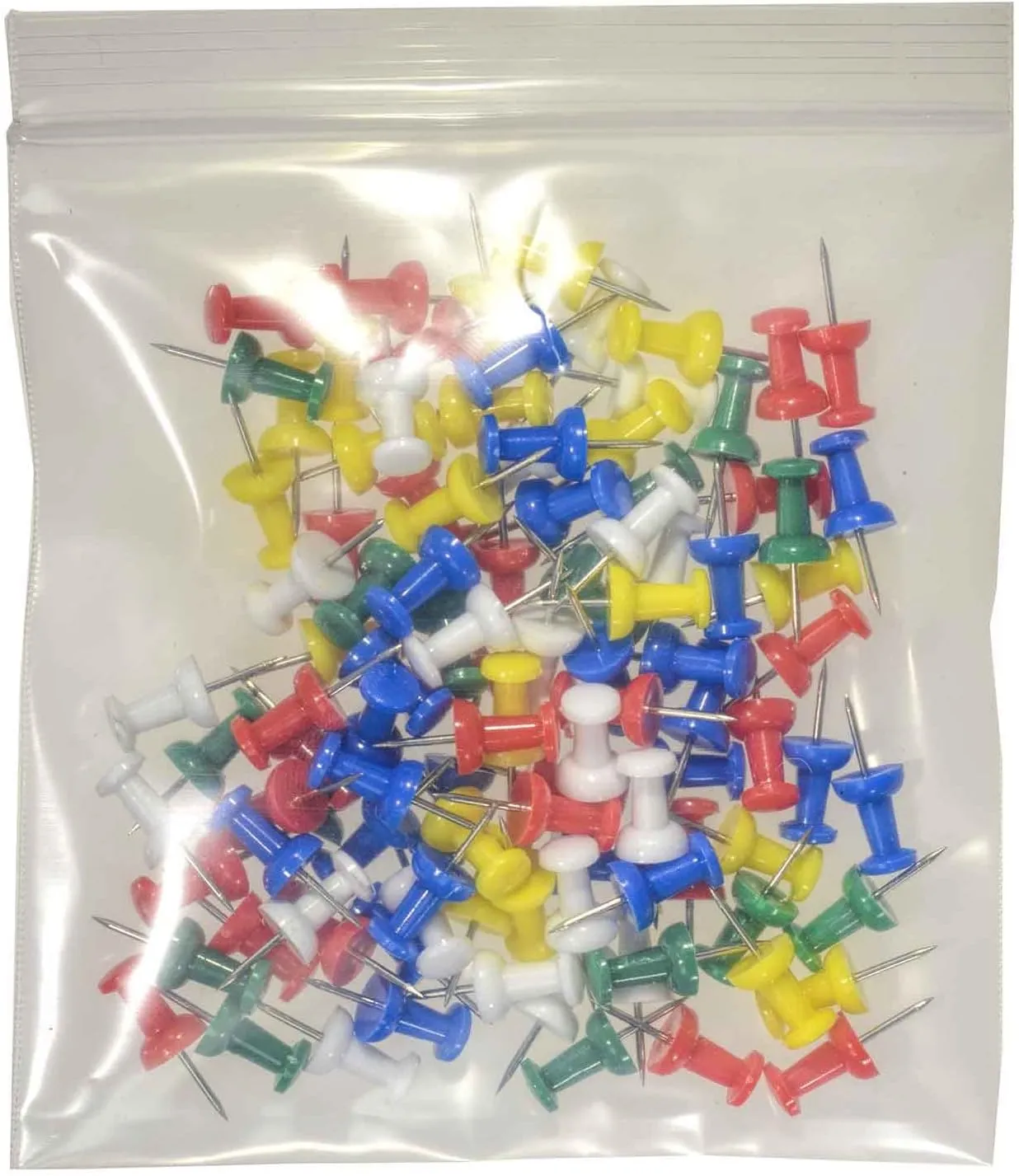 5" x 5" 6-Mil Reclosable Plastic Bags – Extra-Thick, Durable Zip-Lock Storage for Food, Tools, Crafts, Hardware, Parts, and Industrial Use – SKU r55-6mil-100