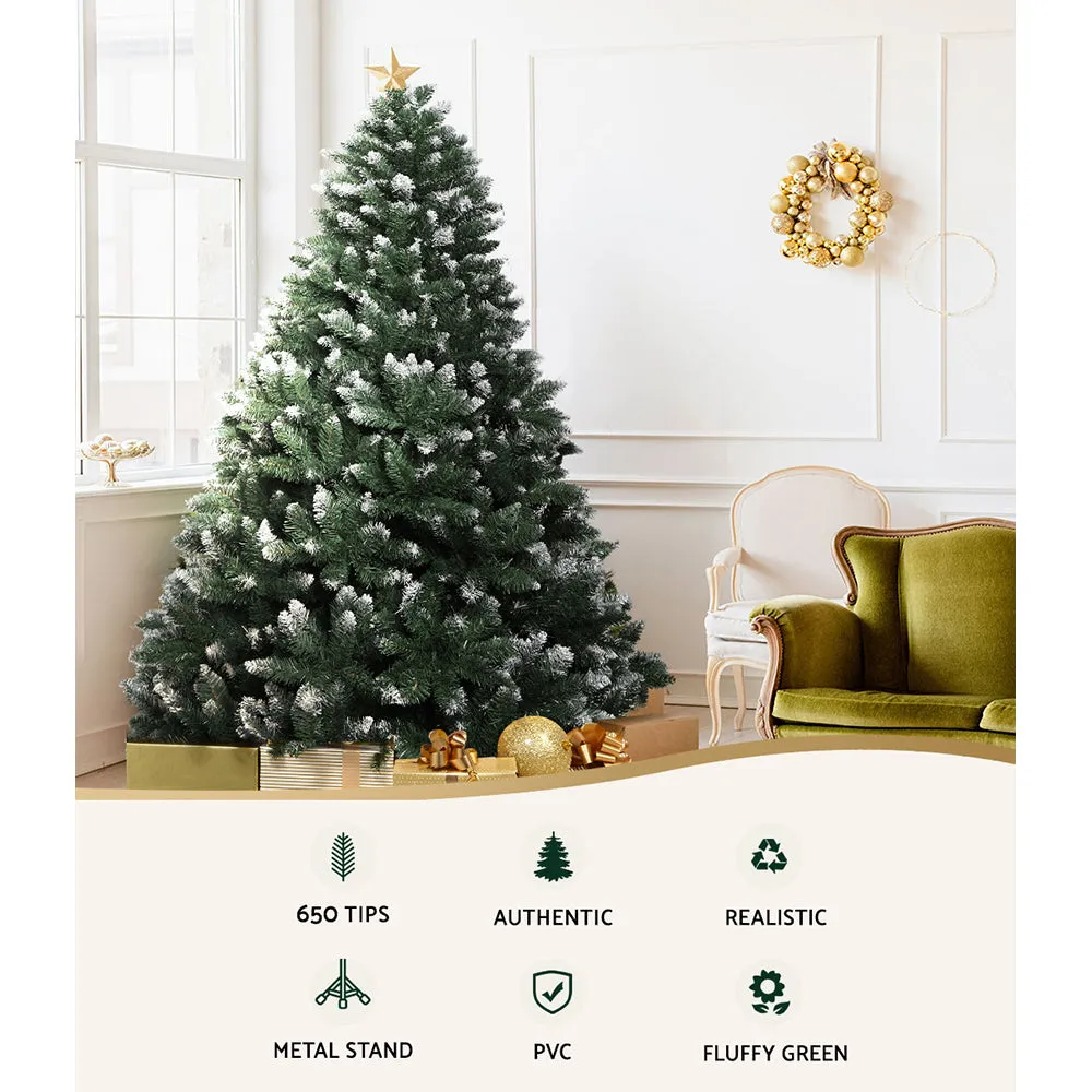 6FT / 1.8M Snowy Christmas Tree – 800 Tips