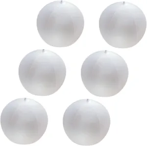 6pcs Inflatable Beach for PVC Frosted Decor for Weddings Outdoor Fun Unique Photo Props for Beach Party Decorations Pool Activities