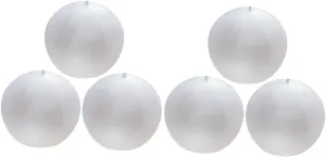 6pcs Inflatable Globes Portable PVC Beach Translucent Frosted Decorations Fun Hawaiian Outdoor Favors Lightweight Easy to Inflate