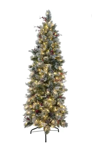 7.5 Foot Snowy Bedford Slim Tree