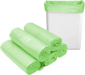 8 Gallon Trash Bags Colored - Extra Thick Medium Garbage Bags 1.1 mil Strong, Leakage-Free,Unscented 30 Liter Thick for Bathroom, Office, Kitchen Waste Basket Trash Can (Green, 100 Count)