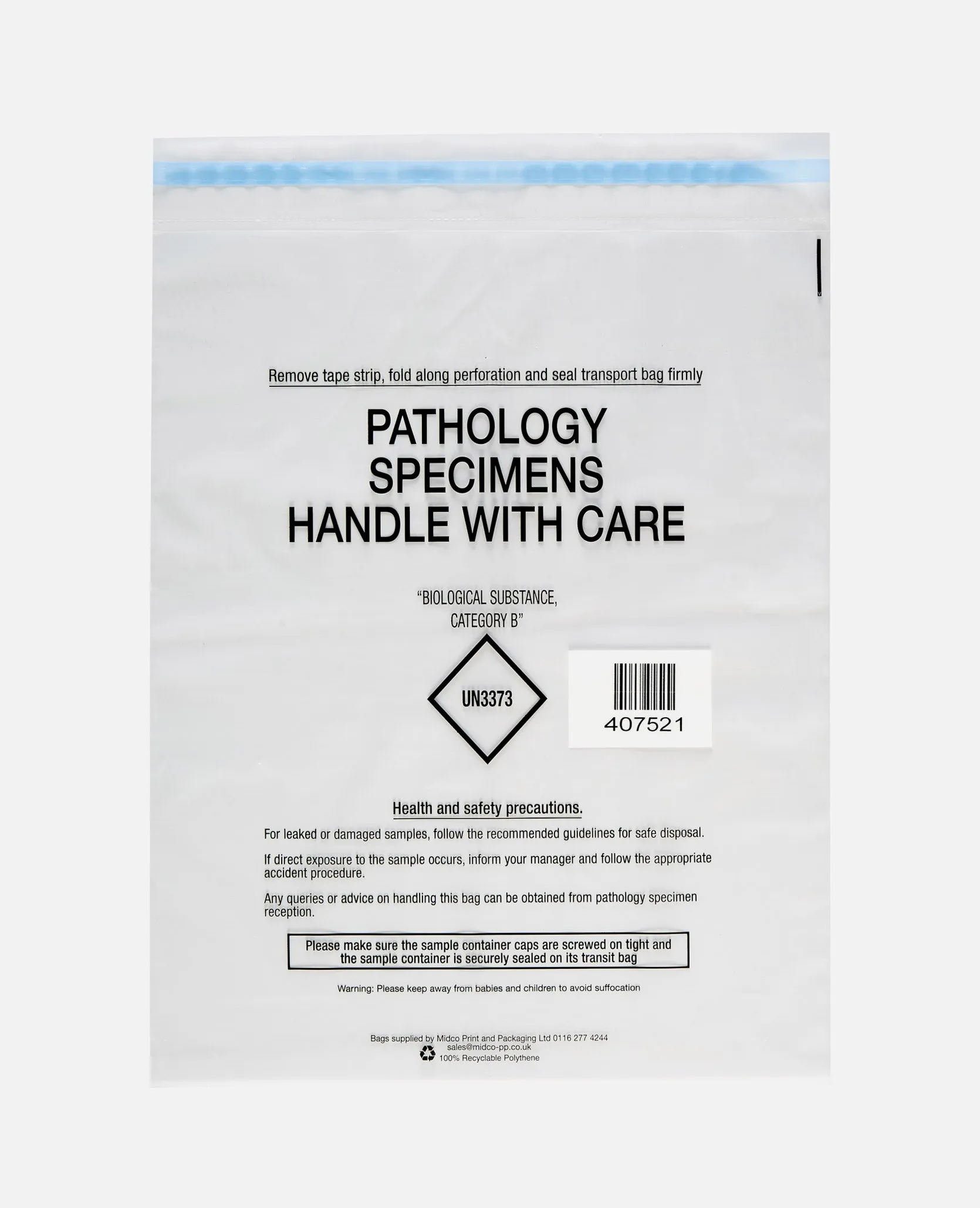 Addenbrookes Large Specimen Transport Bag