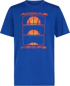 adidas Boys' Short Sleeve Poly Athlete Graphic Tee Shirt