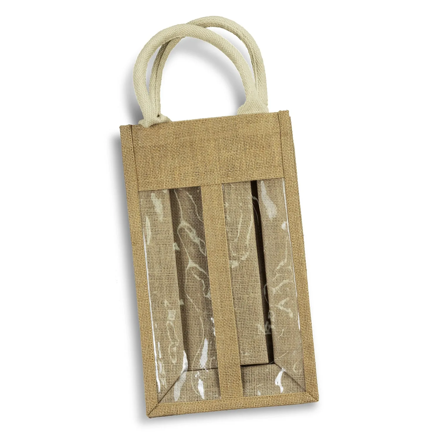 agogo Serena Jute Double Wine Carrier