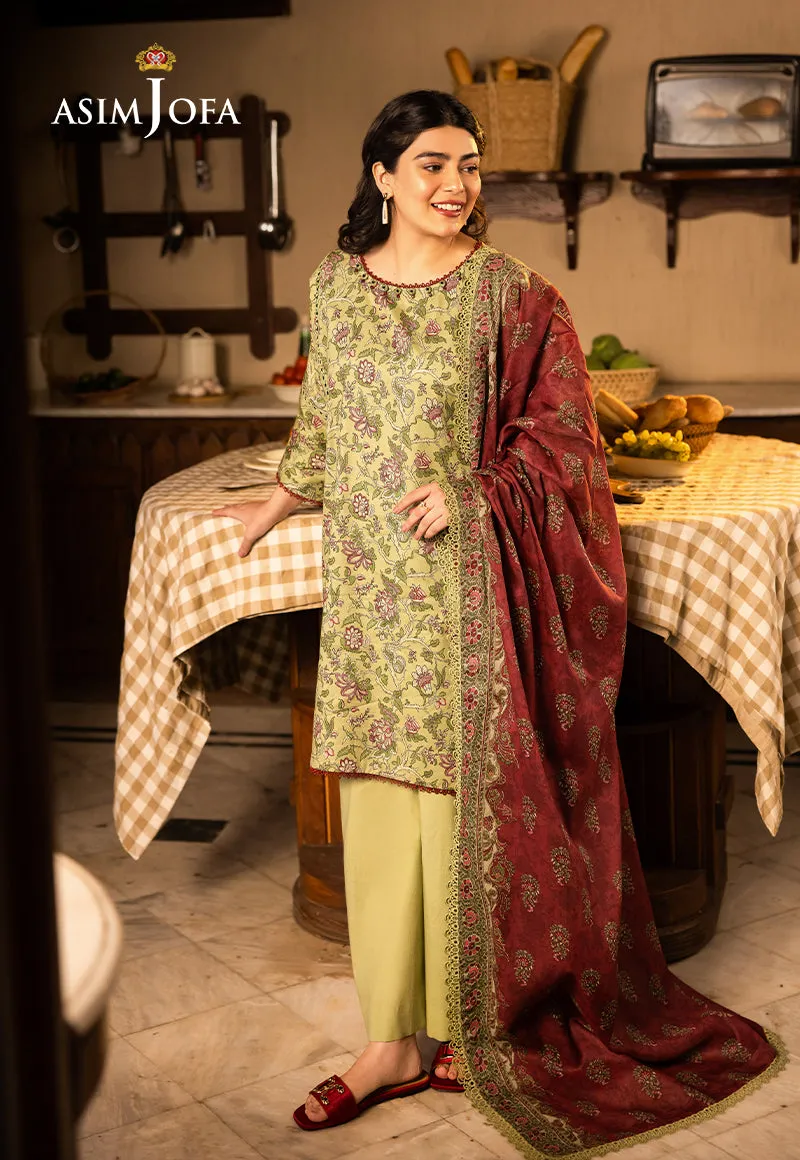 AJUBJ-31 PRINTED LAWN 3 PC