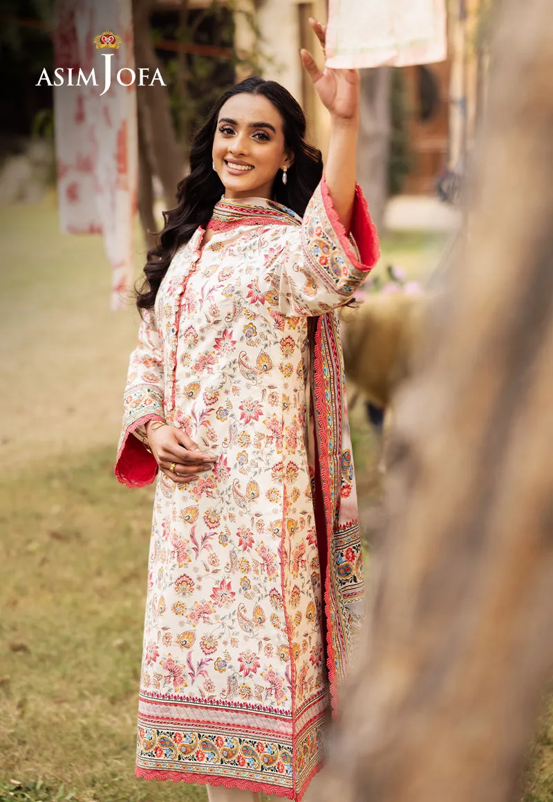 AJUBJ-50 PRINTED LAWN 3 PC