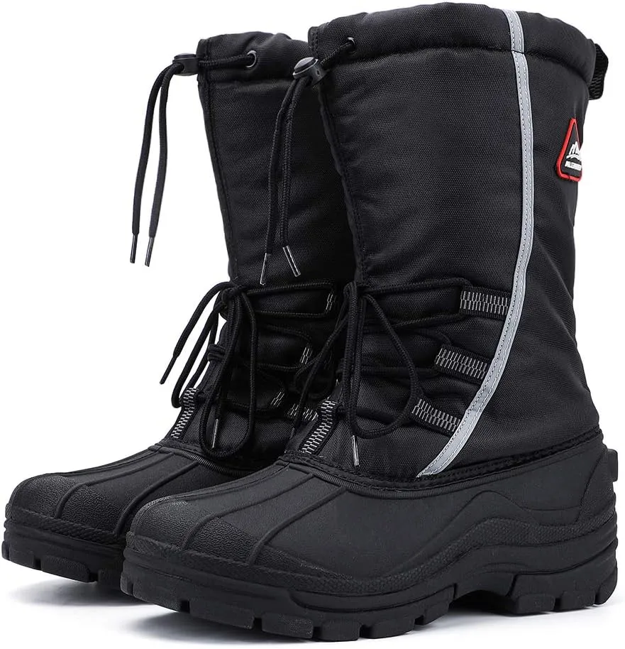 ALEADER Men's Winter Waterproof Insulated Shell Warm Inner Comfortable Outdoor Snow Boots