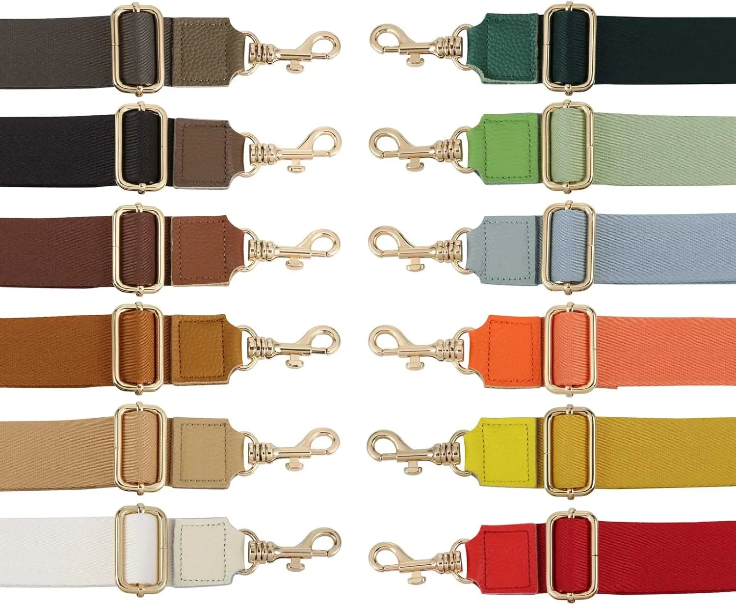 Allzedream Thick Purse Strap Wide Adjustable Replacement Crossbody Bag Handbag Leather Ends