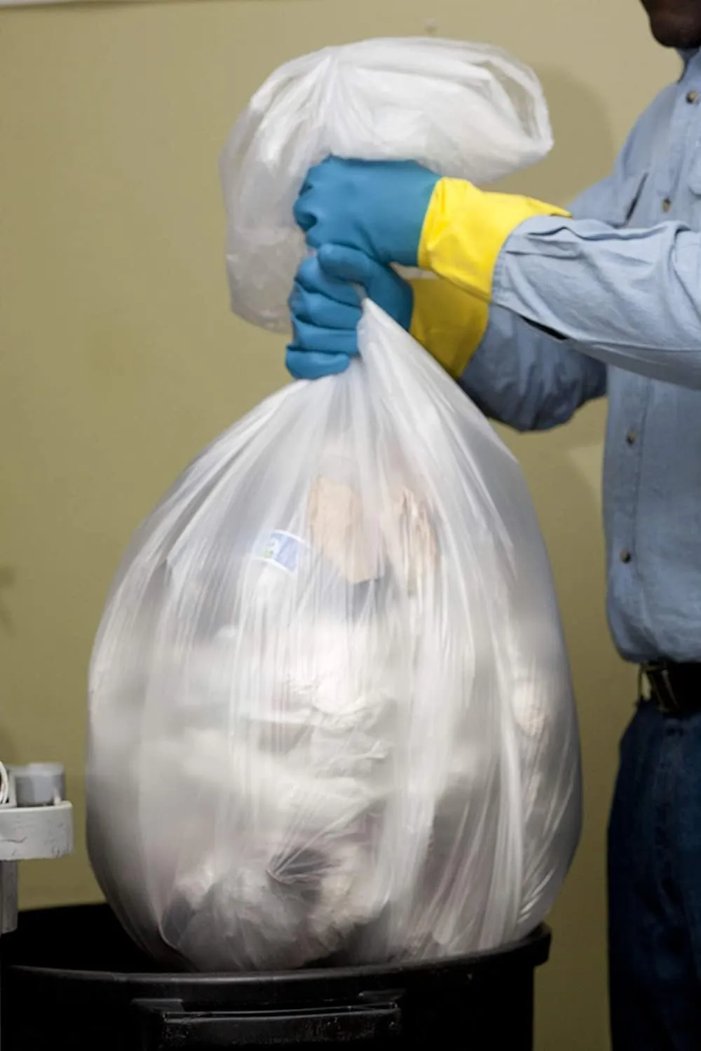 Aluf Plastics 45 Gallon 2.0 MIL Clear Garbage Bags - 40" x 46" - Pack of 50 - For Contractor, Industrial, Healthcare, & Municipal