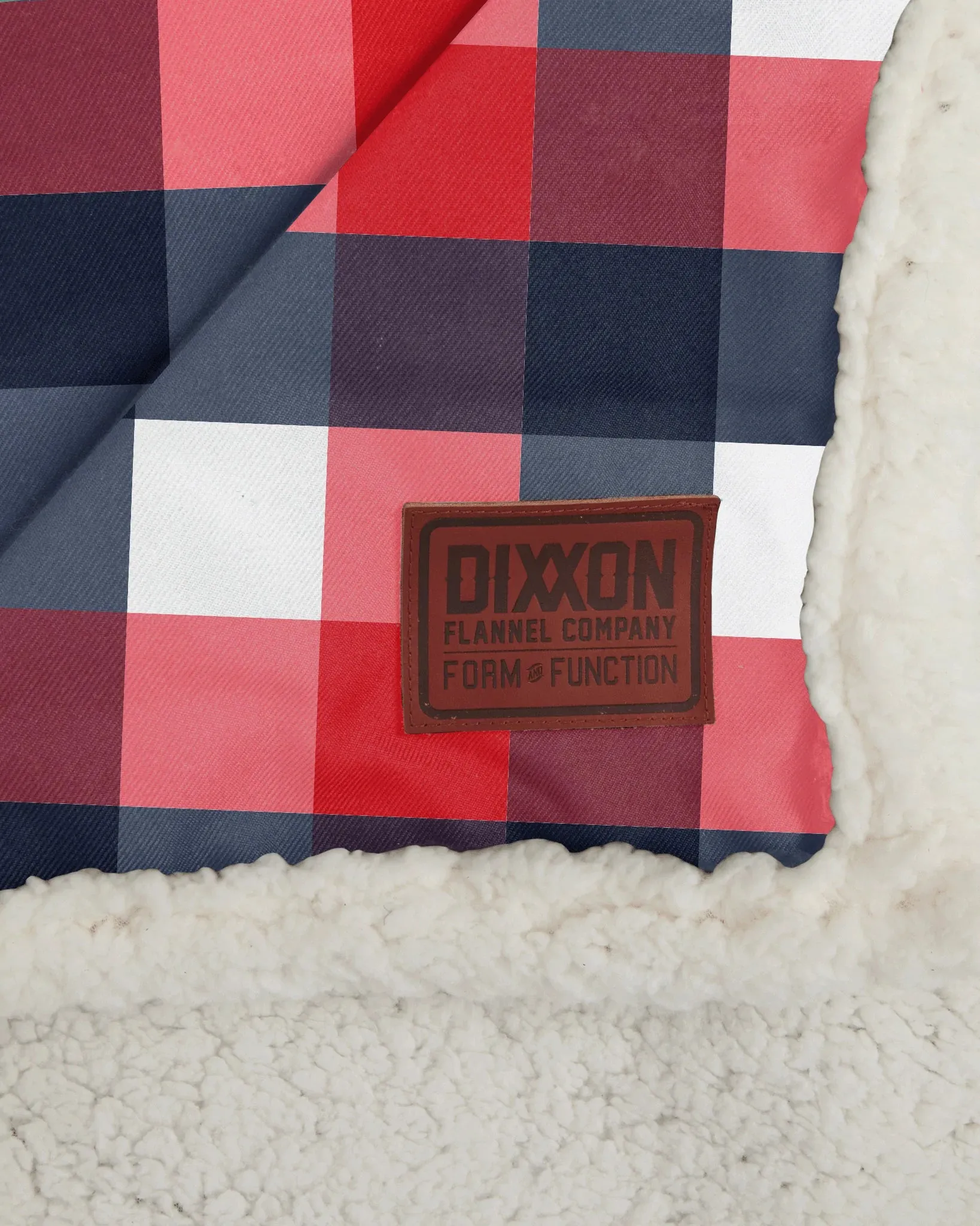 Americana Flannel Sherpa Blanket by Dixxon Flannel Co.