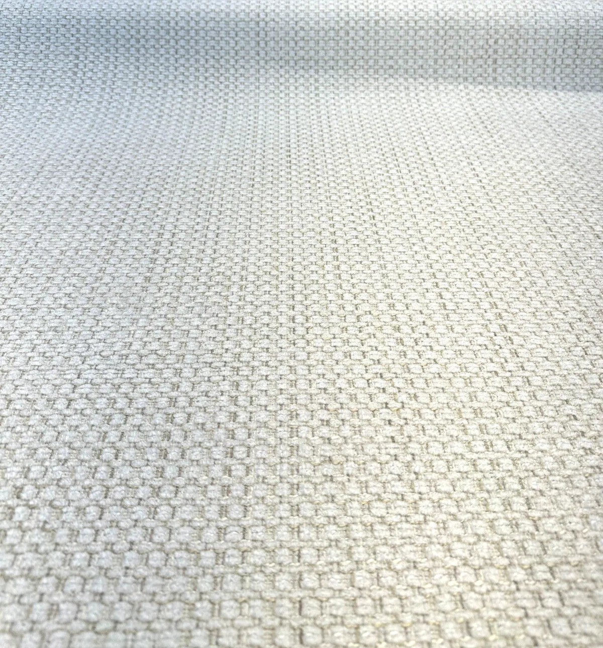 Amore Snow Textured Soft Chenille Upholstery Fabric By The Yard