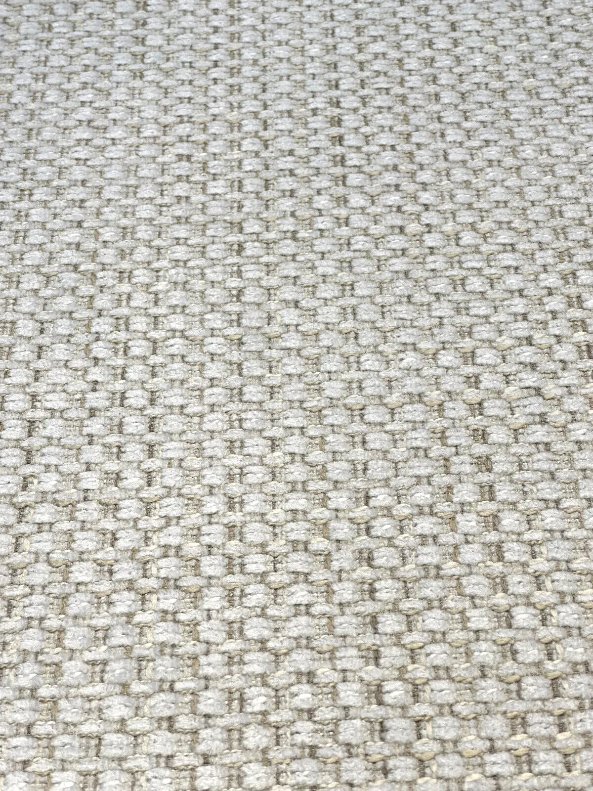 Amore Snow Textured Soft Chenille Upholstery Fabric By The Yard
