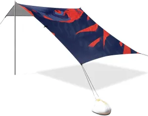 Anxious Men Foldable Beach Tent UPF50  Waterproof Shade Sun Shelter with Sand Shovel for Backyard and Camping