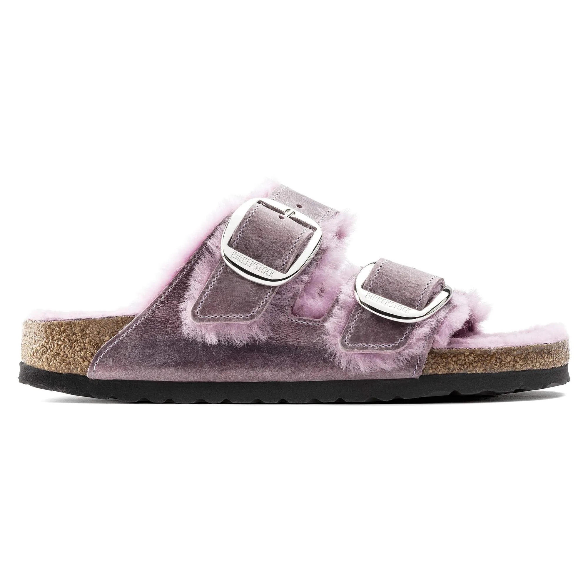 Arizona Big Buckle Shearling Oiled Leather
