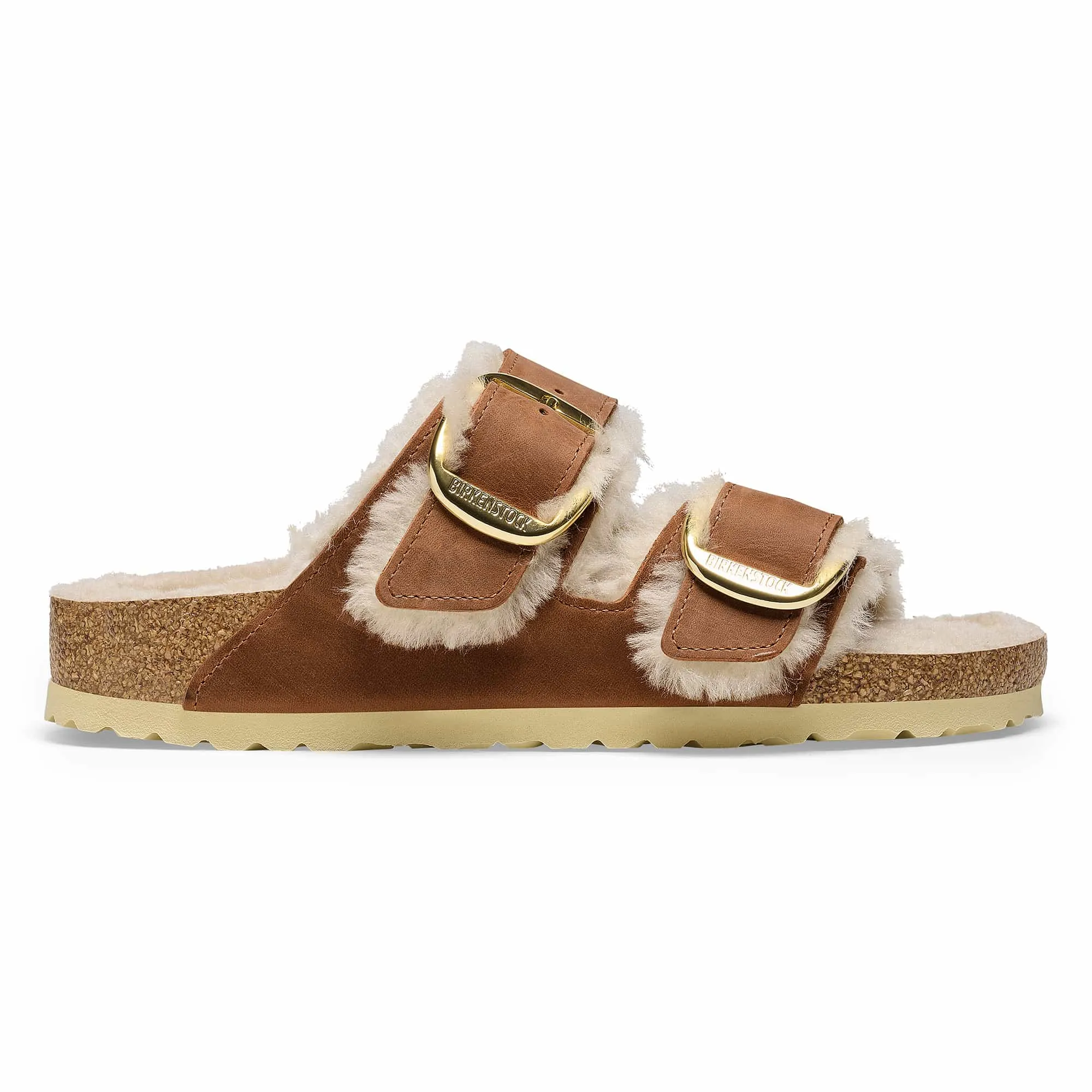 Arizona Big Buckle Shearling Oiled Leather