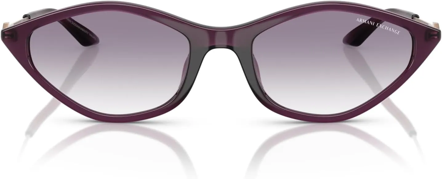 Armani Exchange Women's Ax4152su Universal Fit Oval Sunglasses